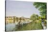 Hammersmith Bridge-Isabel Hutchison-Stretched Canvas