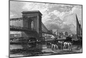 Hammersmith Bridge-George Cooke-Mounted Art Print