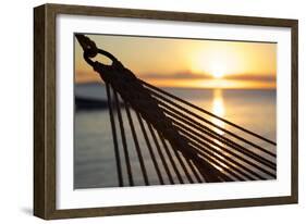 Hammock and Beach at Sunset-Frank Fell-Framed Photographic Print