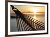 Hammock and Beach at Sunset-Frank Fell-Framed Photographic Print