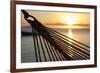 Hammock and Beach at Sunset-Frank Fell-Framed Photographic Print