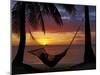 Hammock and Sunset, Plantation Island Resort, Malolo Lailai Island, Mamanuca Islands, Fiji-David Wall-Mounted Premium Photographic Print