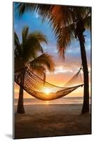 Hammock and Sunset-Lantern Press-Mounted Art Print