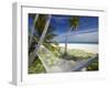 Hammock and Tropical Beach, Maldives, Indian Ocean, Asia-Sakis Papadopoulos-Framed Photographic Print