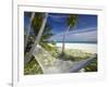 Hammock and Tropical Beach, Maldives, Indian Ocean, Asia-Sakis Papadopoulos-Framed Photographic Print