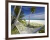 Hammock and Tropical Beach, Maldives, Indian Ocean, Asia-Sakis Papadopoulos-Framed Photographic Print