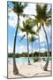 Hammock between Palm Trees at Beach on Bora Bora-BlueOrange Studio-Mounted Photographic Print