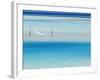Hammock Hanging in Shallow Clear Water, Maldives, Indian Ocean, Asia-Sakis Papadopoulos-Framed Photographic Print
