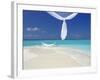 Hammock Hanging in Shallow Clear Water, the Maldives, Indian Ocean, Asia-Sakis Papadopoulos-Framed Photographic Print