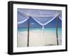 Hammock Hanging in Shallow Clear Water, the Maldives, Indian Ocean, Asia-Sakis Papadopoulos-Framed Photographic Print