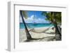 Hammock hanging on famous White Bay, Jost Van Dyke, British Virgin Islands, West Indies, Caribbean,-Michael Runkel-Framed Photographic Print