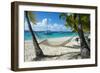 Hammock hanging on famous White Bay, Jost Van Dyke, British Virgin Islands, West Indies, Caribbean,-Michael Runkel-Framed Photographic Print