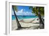 Hammock hanging on famous White Bay, Jost Van Dyke, British Virgin Islands, West Indies, Caribbean,-Michael Runkel-Framed Photographic Print