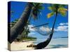 Hammock Hanging Seaside-Randy Faris-Stretched Canvas