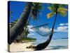 Hammock Hanging Seaside-Randy Faris-Stretched Canvas