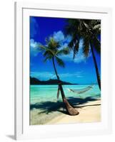 Hammock Hanging Seaside-Randy Faris-Framed Photographic Print