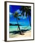 Hammock Hanging Seaside-Randy Faris-Framed Photographic Print