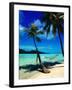 Hammock Hanging Seaside-Randy Faris-Framed Photographic Print