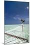 Hammock in Tropical Lagoon, Maldives, Indian Ocean, Asia-Sakis Papadopoulos-Mounted Photographic Print
