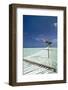 Hammock in Tropical Lagoon, Maldives, Indian Ocean, Asia-Sakis Papadopoulos-Framed Photographic Print