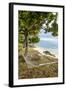 Hammock on a Beach in Ha'Apai, Tonga, South Pacific-Michael Runkel-Framed Photographic Print