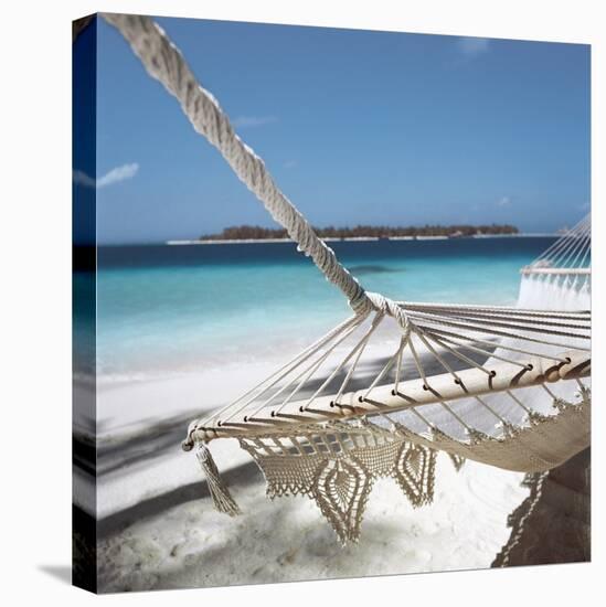 Hammock on a Beach-null-Stretched Canvas