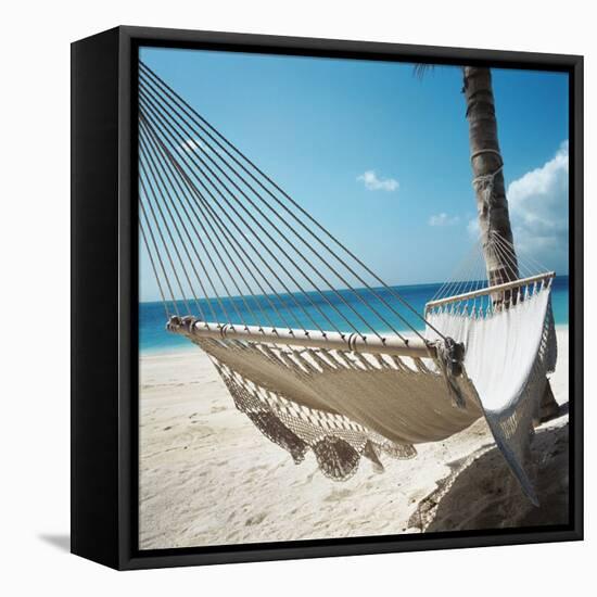 Hammock on a Beach-null-Framed Stretched Canvas