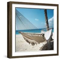 Hammock on a Beach-null-Framed Photographic Print