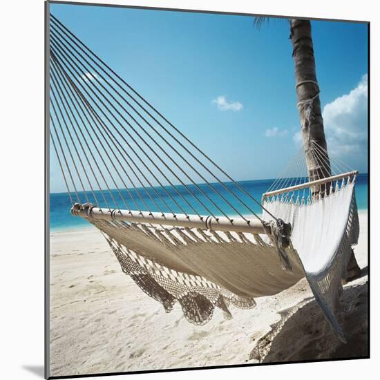 Hammock on a Beach-null-Mounted Photographic Print