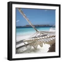 Hammock on a Beach-null-Framed Photographic Print