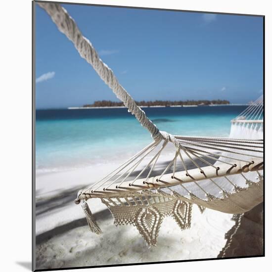 Hammock on a Beach-null-Mounted Photographic Print