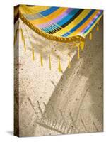 Hammock on Beach, Caye Caulker, Belize-Russell Young-Stretched Canvas