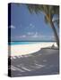 Hammock on Beach, Maldives, Indian Ocean, Asia-Sakis Papadopoulos-Stretched Canvas