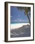 Hammock on Beach, Maldives, Indian Ocean, Asia-Sakis Papadopoulos-Framed Photographic Print