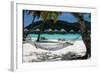 Hammock on Bora Bora Beach-Woolfy-Framed Photographic Print