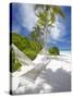 Hammock on Empty Tropical Beach, Maldives, Indian Ocean, Asia-null-Stretched Canvas