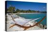 Hammock On Iguana Beach, Aruba-George Oze-Stretched Canvas