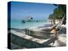 Hammock on the Beach, Tobago, West Indies, Caribbean, Central America-Adam Woolfitt-Stretched Canvas