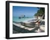 Hammock on the Beach, Tobago, West Indies, Caribbean, Central America-Adam Woolfitt-Framed Photographic Print