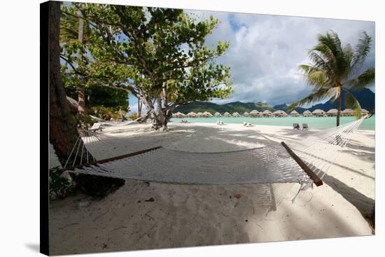 Hammock on the Beach-Woolfy-Stretched Canvas