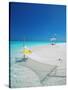 Hammock on Tropical Beach, Maldives, Indian Ocean, Asia-Sakis Papadopoulos-Stretched Canvas