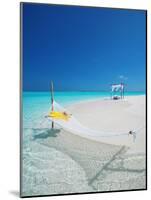 Hammock on Tropical Beach, Maldives, Indian Ocean, Asia-Sakis Papadopoulos-Mounted Photographic Print