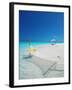 Hammock on Tropical Beach, Maldives, Indian Ocean, Asia-Sakis Papadopoulos-Framed Photographic Print