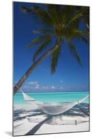 Hammock on Tropical Beach, Maldives, Indian Ocean, Asia-Sakis Papadopoulos-Mounted Photographic Print