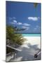 Hammock on Tropical Beach, Maldives, Indian Ocean, Asia-Sakis Papadopoulos-Mounted Photographic Print