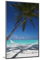 Hammock on Tropical Beach, Maldives, Indian Ocean, Asia-Sakis Papadopoulos-Mounted Photographic Print