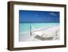 Hammock on Tropical Beach, Maldives, Indian Ocean, Asia-Sakis Papadopoulos-Framed Photographic Print