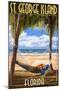 Hammock - St. George Island, Florida-Lantern Press-Mounted Art Print