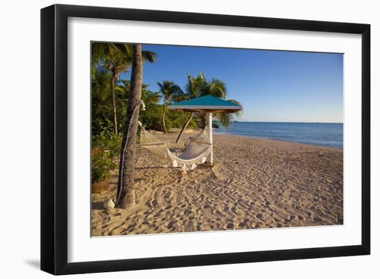 Hammock, Turner's Beach, St. Mary, Antigua, Leeward Islands-Frank Fell-Framed Photographic Print