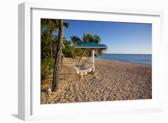 Hammock, Turner's Beach, St. Mary, Antigua, Leeward Islands-Frank Fell-Framed Photographic Print